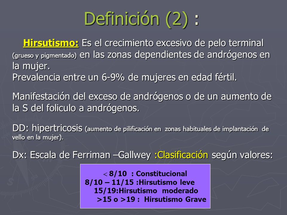 Hirsutismo la enfermedad definicion de